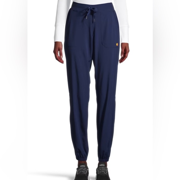 Scrubletics Women's Jogger Fit Drawstring Elastic Stretch Waist Scrub Pants - Picture 1 of 8